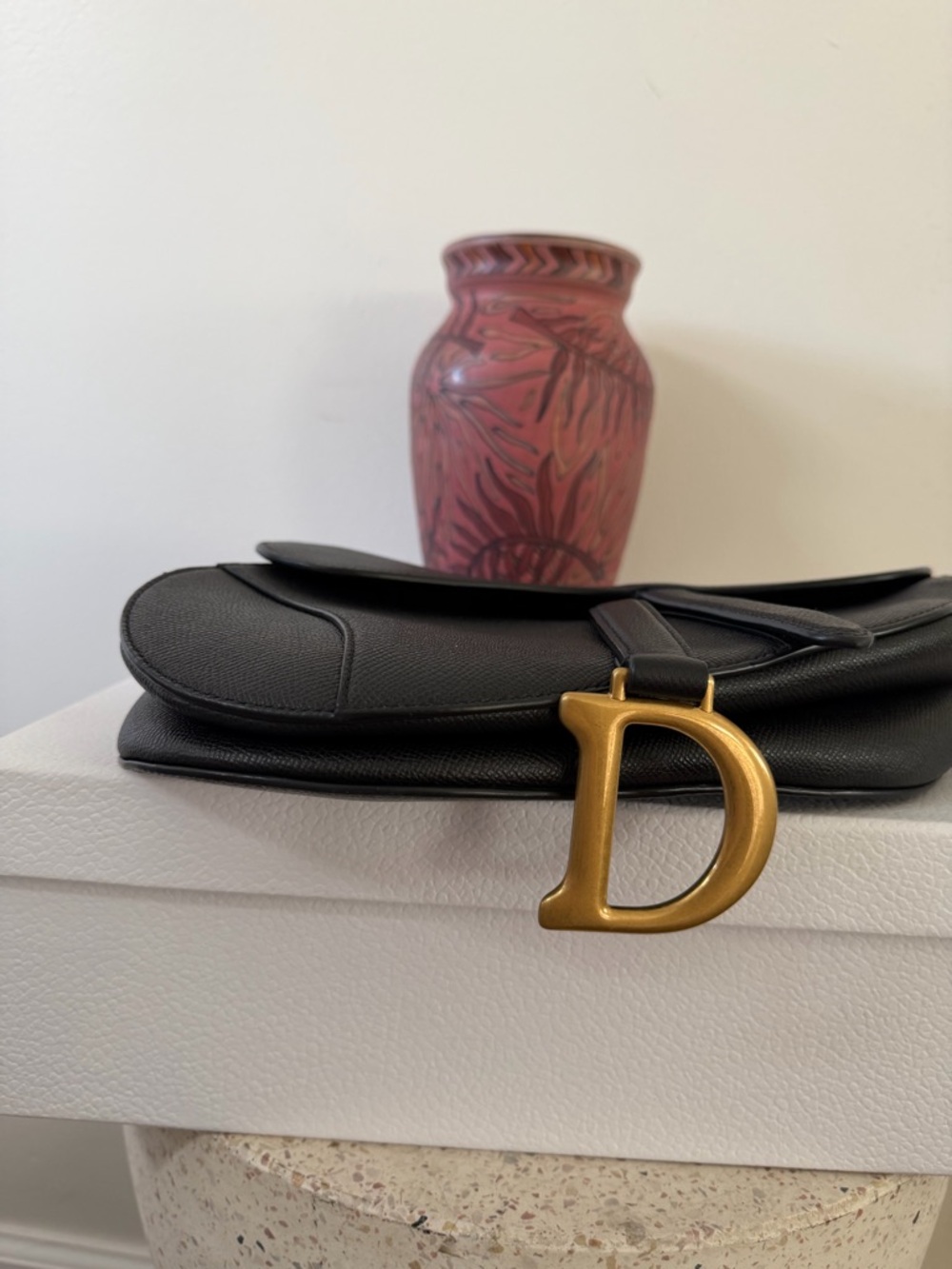 CHRISTIAN DIOR SADDLE GRAINED CALFSKIN BAG - Picture 8 of 16
